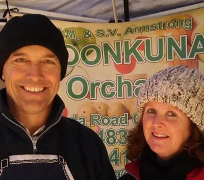 The Toonkuna Orchard growers at the market